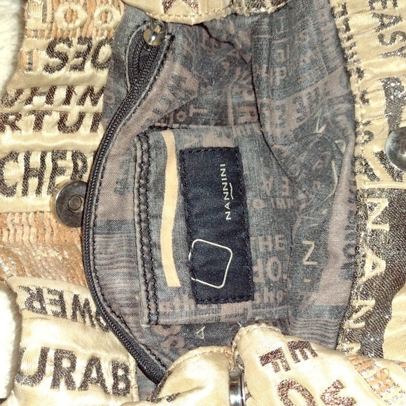 Y2K Nannini Italian Fabric Beach Bag *Like New* - Picture 2 of 3